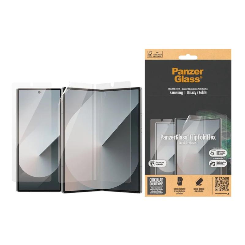 Panzerglass   Skjermbeskyttelse For Mobiltelefon   Ultrabred Passform   Glass   For Samsung Galaxy Z Fold6 fra Panzerglass