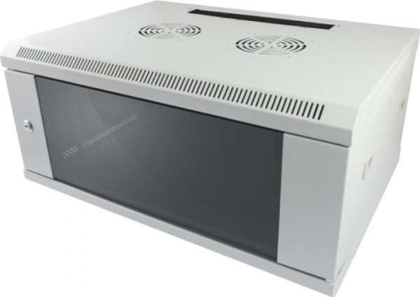 Allnet All Smc6404grau  Veggmonterbar Hylle  4u  50 Kg  Nøkkellås  14 Kg  Grå fra Allnet