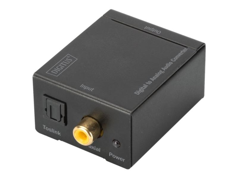 Digitus Ds 40133   Audio Digital Til Analog Omformer   Sort fra Assmann