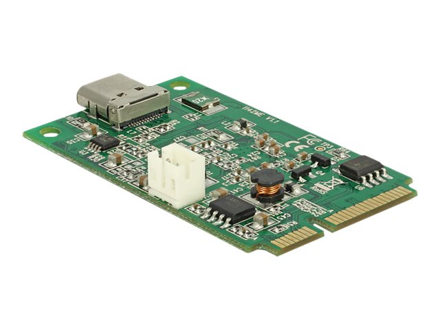Delock Mini Pcie I O Pcie Full Size 1 X Usb Type C 3.1 Gen 2   Usb Adapter   Pcie Mini Card   Usb C 3.1 Gen 2 X 1 fra Delock