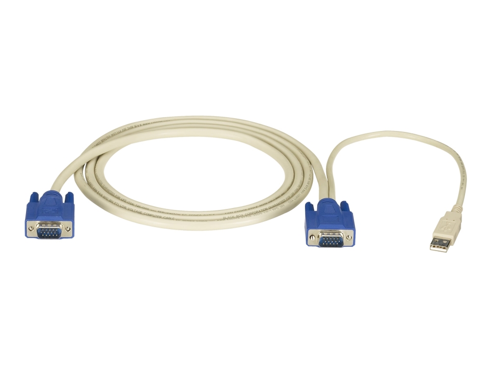 Black Box Servswitch Server Cable   Tastatur   Video   Musekabel  Kvm    Hd 15  Vga   Hann  Til Usb  Hd 15  Vga   Hann    1.8 M   For P N: Kv9104a  K fra Black Box