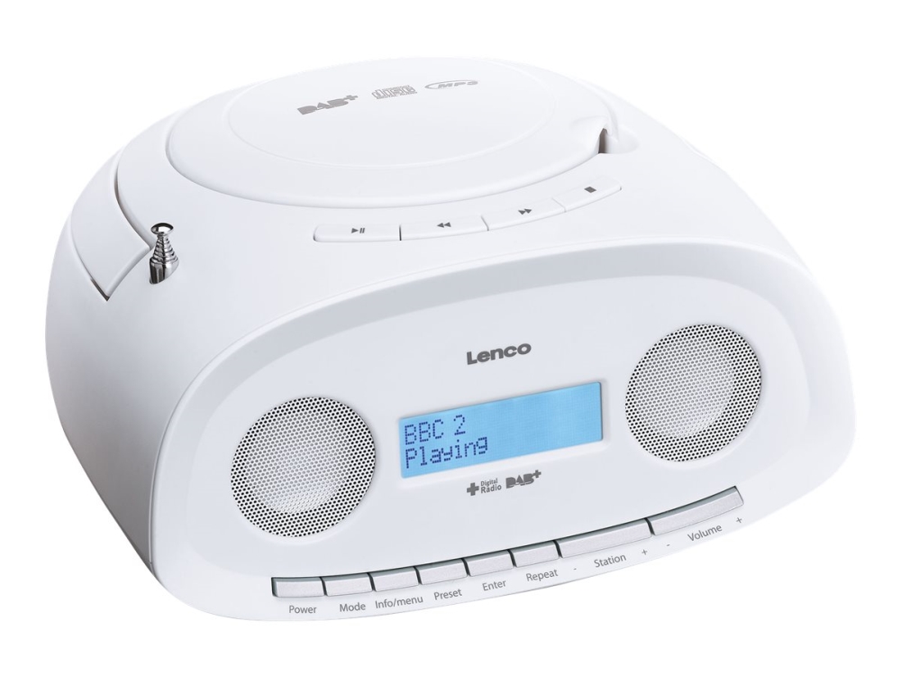 Lenco Scd 69   Boomboks   Hvit fra Lenco