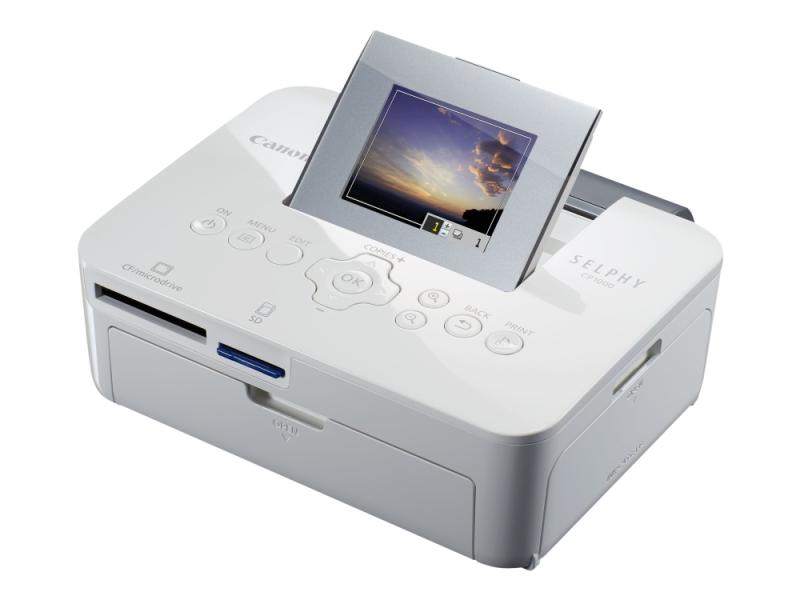 Canon Selphy Cp1000   Skirver   Farge   Fargesublimering   100 X 148 Mm Inntil 0.45 Min Side  Farge    Usb  Usb Vert   Hvit fra Canon