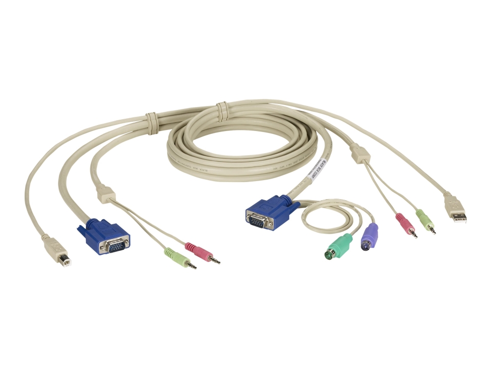 Black Box Servswitch Dt Pro Ii Cable   Tastatur   Video   Musekabel  Kvm    1.8 M   For Servswitch Dt Pro Ii  Dt Pro Ii Kvm Switch Kit fra Black Box