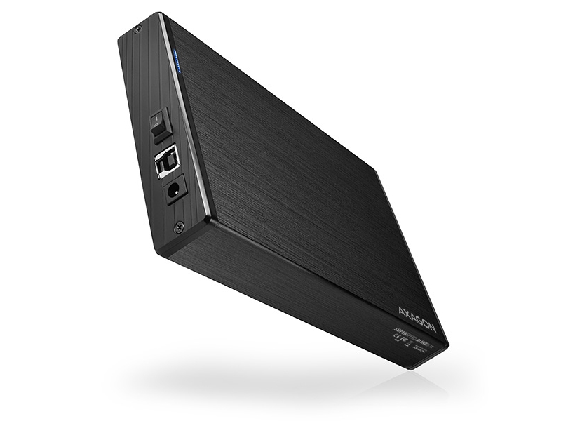 Axagon Ee35 Xa3  Hdd Kabinett  3.5"  Sata  Serial Ata Ii  Serial Ata Iii  5 Gbit S  Usb Tilkobling  Svart fra Axago