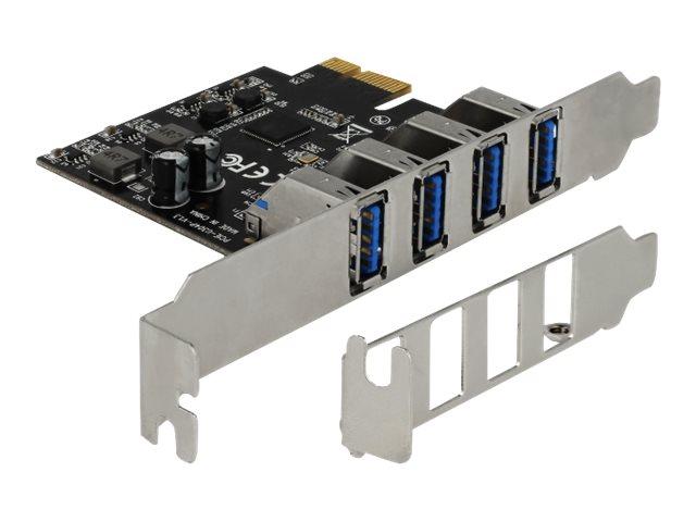 Delock   Usb Adapter   Pcie 2.0 Lav Profil   Usb 3.0 X 4 fra Delock