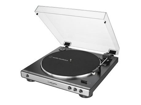 Audio Technica At Lp60xusb  Beltedrevet Platespiller  Fullautomatisert  Grå  Metallisk  Aluminium  33 1 3 45 Rpm  Dc Hjelpemotor fra Audio-technica
