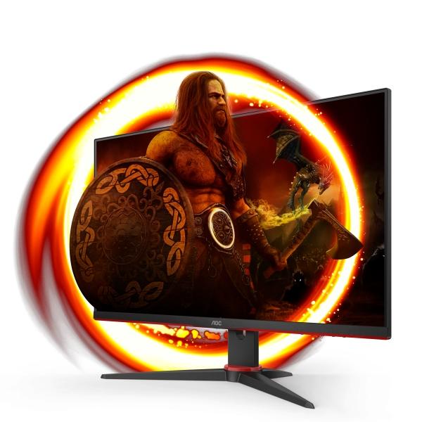 Aoc G2 24g2spae Bk  60 5 Cm  23.8"  1920 X 1080 Piksler  Full Hd  Led  1 Ms  Sort  Rød fra Aoc