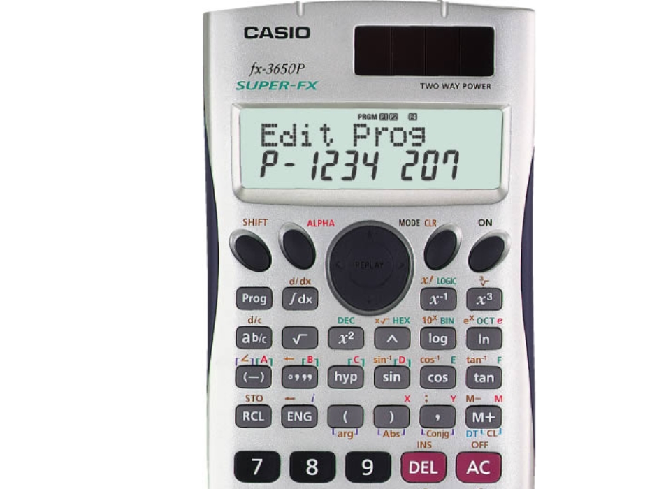 Casio Fx 3650p  Lomme  Vitenskaplig  12 Sifre  2 Linjer fra Casio