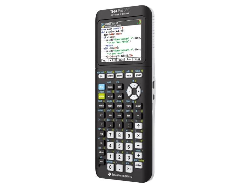Texas Ti 84 Plus Ce T Graphing Calculator   Python Edition fra Texas Instruments