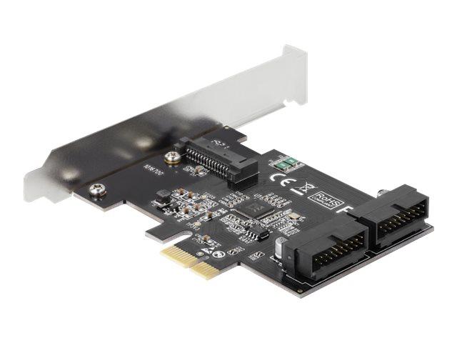 Delock Pci Express Card To 2 X Internal Usb 3.0 Pin Header   Usb Adapter   Pcie 2.0   Usb 3.0  Intern  X 2 fra Delock