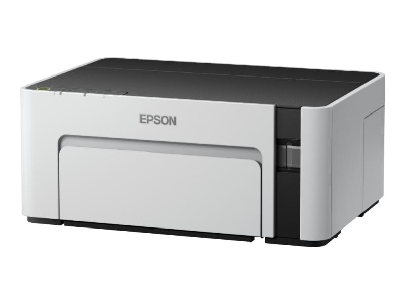 Epson Ecotank Et M1100   Skriver   S H   Ink Jet   Påfyllbar   A4 Legal   1440 X 720 Dpi   Opp Til 15 Spm   Kapasitet: 150 Ark   Usb 2.0 fra Epson