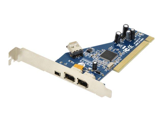 Assmann Elektronisk Digitus Ieee 1394a Grensesnittkort Pci 4 Port 2x6 Pin + 1x4 Pin Eksternt 1x6 Pin Internt Ti Tsb43ab23 Brikkesett fra Digitus