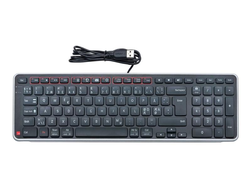 Tastatur Contour Balance Keyboard Nordisk   Usb Wired fra Contour
