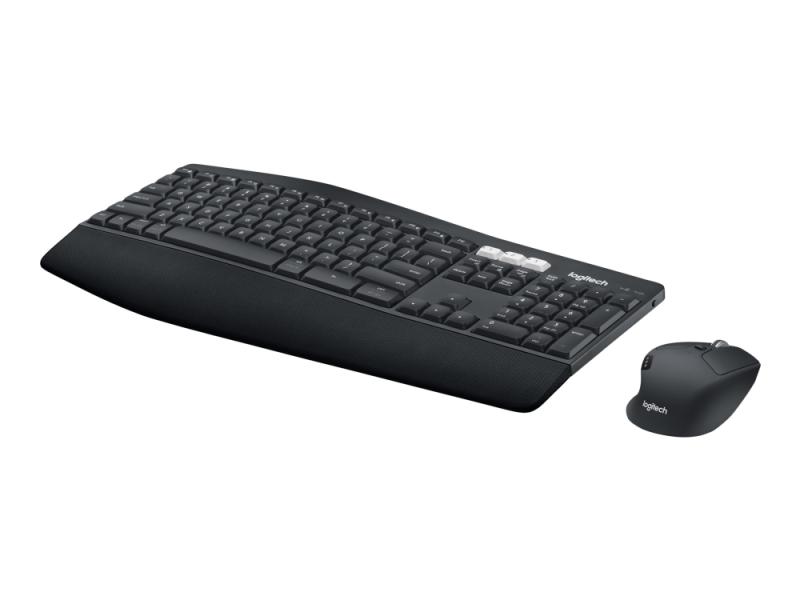 Logitech Mk850  Standard  Trådløs  Bluetooth  Qwerty  Sort  Mus Inkluderet  Uk Layout fra Logitech