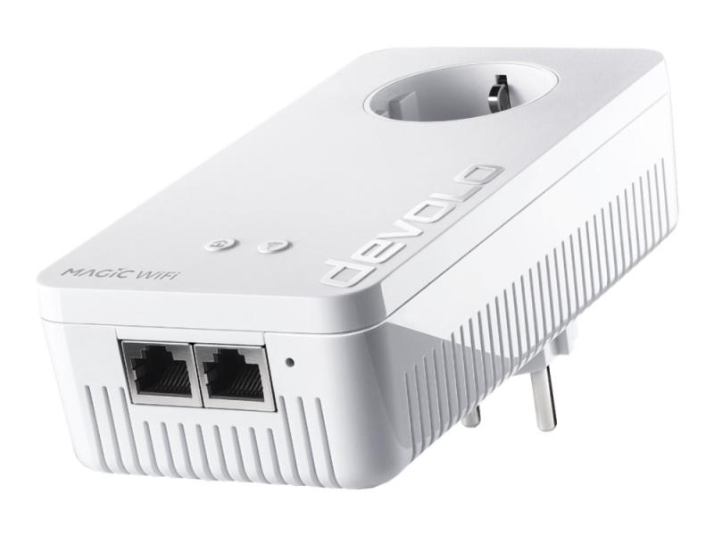 Devolo Magic 1 Wifi   Multiroom Kit   Bro     Homegrid   Wi Fi 5   Dobbeltbånd   Veggpluggbar  En Pakke 2  fra Devolo