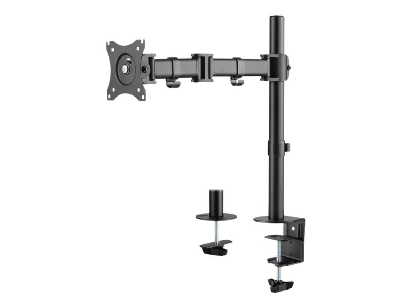 Deltaco Office Arm 0303   Monteringssett  Skrivebordsmontering    Leddelt   For Lcd Skjerm   Plastikk  Aluminium  Stål   Matt Svart   Skjermstørrelse fra Deltaco