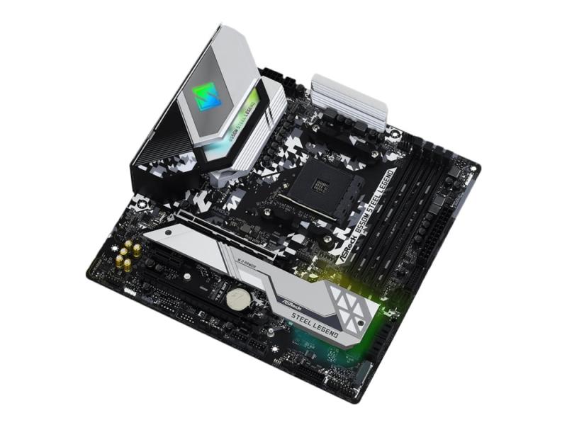 Asrock B550m Steel Legend   Hovedkort   Micro Atx   Socket Am4   Amd B550 Chipset   Usb C Gen2  Usb 3.2 Gen 1  Usb 3.2 Gen 2   2.5 Gigabit Lan   Innb fra Asrock