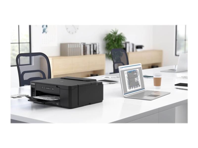 Canon Pixma Gm2050   Skriver   S H   Dupleks   Ink Jet   Påfyllbar   A4 Legal   600 X 1200 Dpi   Inntil 13 Ipm   Kapasitet: 350 Ark   Usb 2.0  Lan  W fra Canon