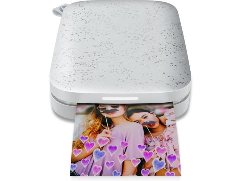 Hp Sprocket 200 Printer  Zink  Zero Ink  313 X 400 Dpi  2" X 3"  5x7.6 Cm  Utskrift Uten Kanter  Bluetooth  Perle fra Hp