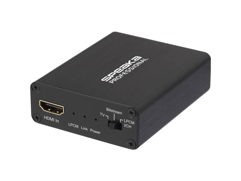 Speaka Professional Audio Extractor Sp Ae H Tc 04v2 [hdmi   Hdmi  Toslink  Jack  Phono] 3840 X 2160 Pixel fra Speaka