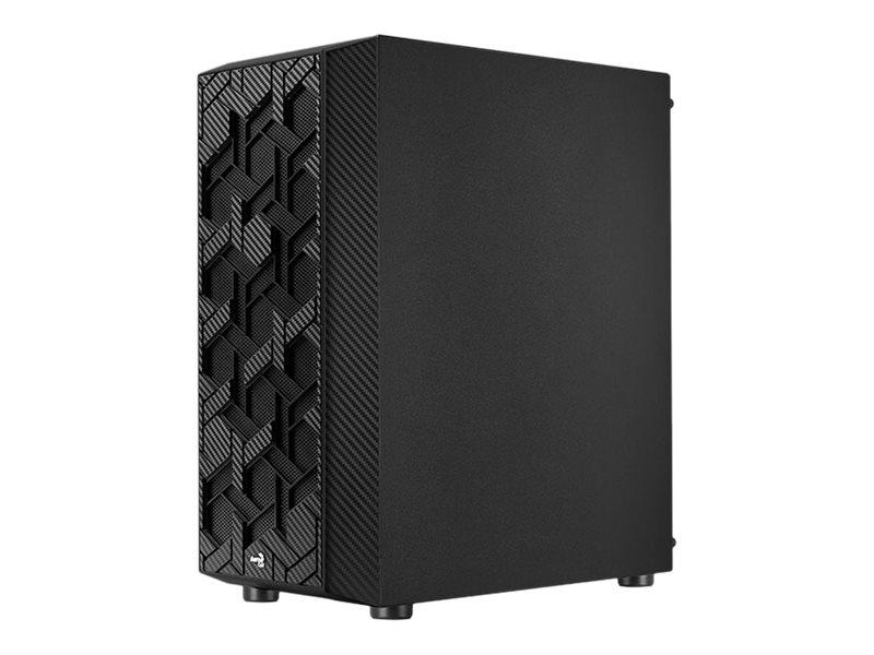 Aerocool Hive Argb   Tempered Glass Edition   Mid Tower   Atx   Sidepanel Med Vindu  Herdet Glass    Ingen Strømforsyning  Atx    Svart   Usb Lyd fra Aerocool