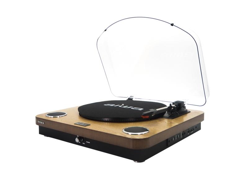 Aiwa Gbtur 120wd  Svart  Tre  33 45 78 Rpm  2.1+edr  10 M  10 W  100   20000 Hz fra Aiwa