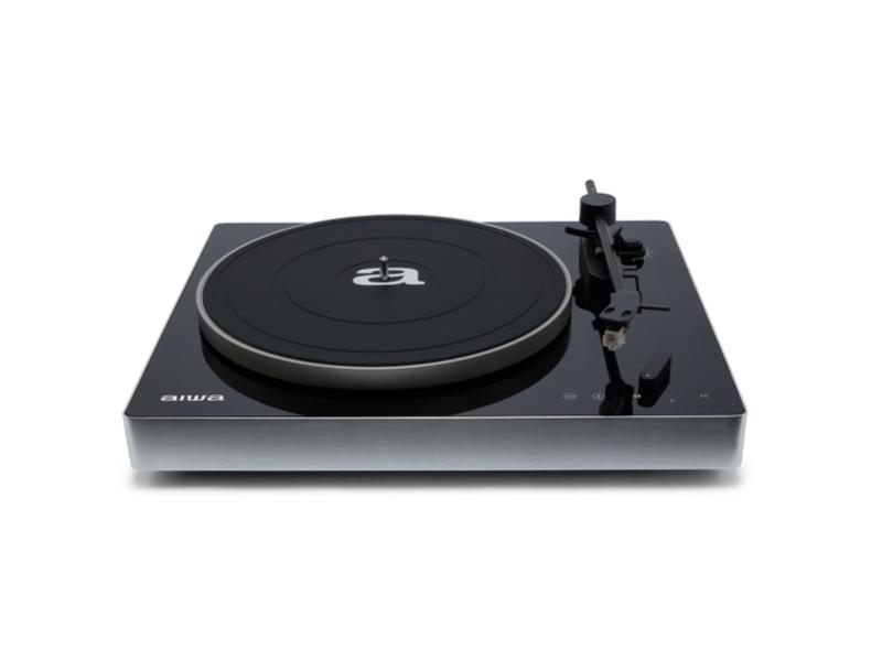 Aiwa Apx 680bt  Beltedrevet Platespiller  Automatisk  Sort  Metall  33 1 3 45 Rpm  Mm Fiber fra Aiwa