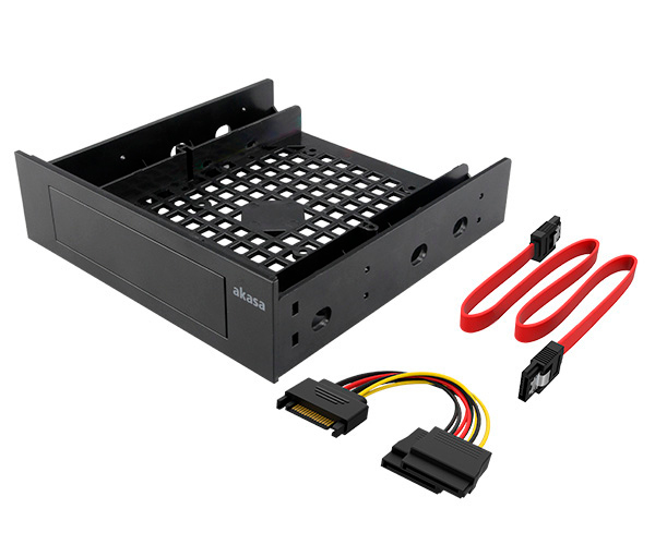 Akasa Ak Hda 12  Stativ  Hdd Bur  Plast  Sort  2.5 3.5"  149 Mm fra Akasa