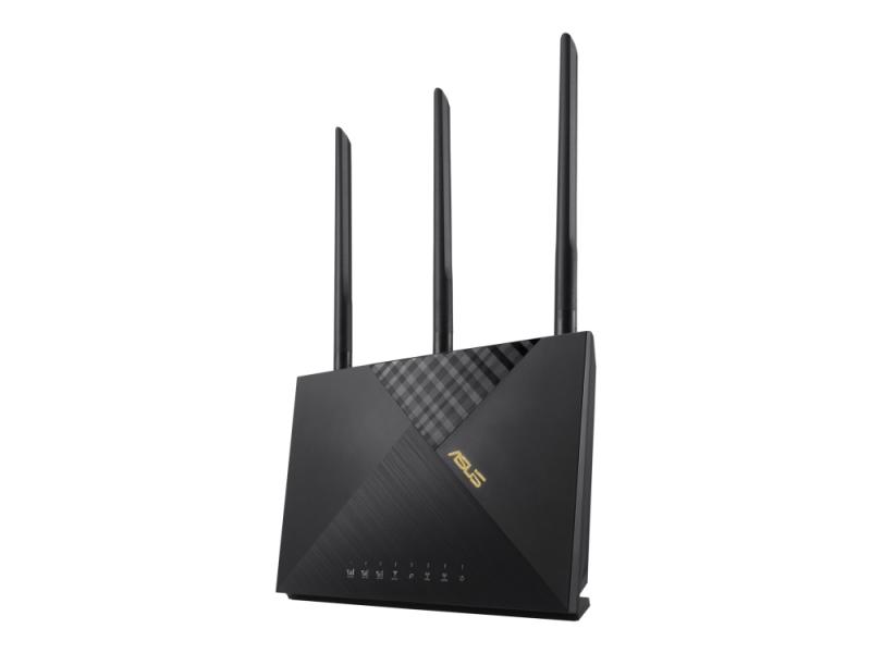 Asus 4g Ax56   Trådløs Ruter   Wwan 4 Portssvitsj   1gbe   Wi Fi 6   Dobbeltbånd Service Ikke Inkludert fra Asus