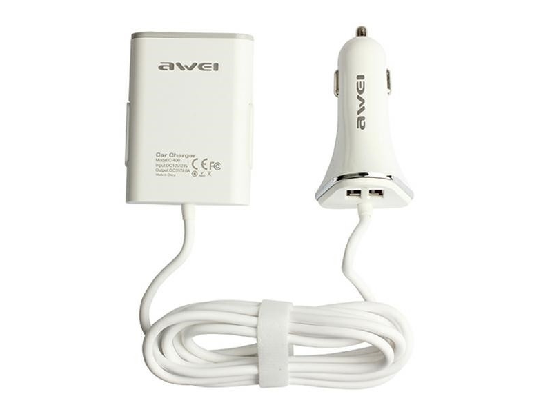 Awei C 400 4x Usb A 2 A Lader  Awei072wht  fra Awei