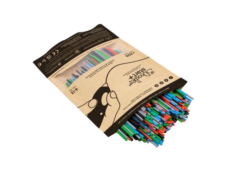 3doodler Filament Start 250 Rød Blå Grønn Grå Svart Primær Pow Mix fra 3doodler