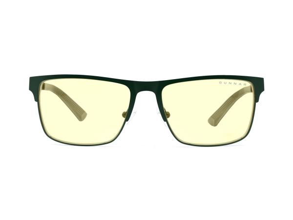 Gunnar Optiks Pendleton  Unisex  Oval  Mote  Grønn  Rustfritt Stål  Rav fra Gunnar