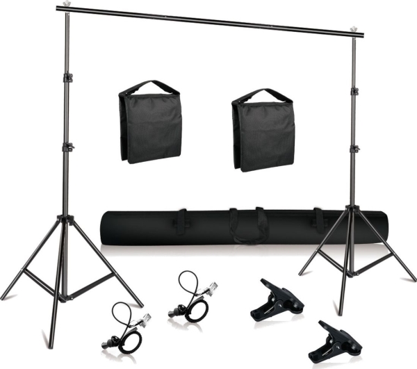Background Kit 200 Cm Tripods Crossback Clips fra Mozos