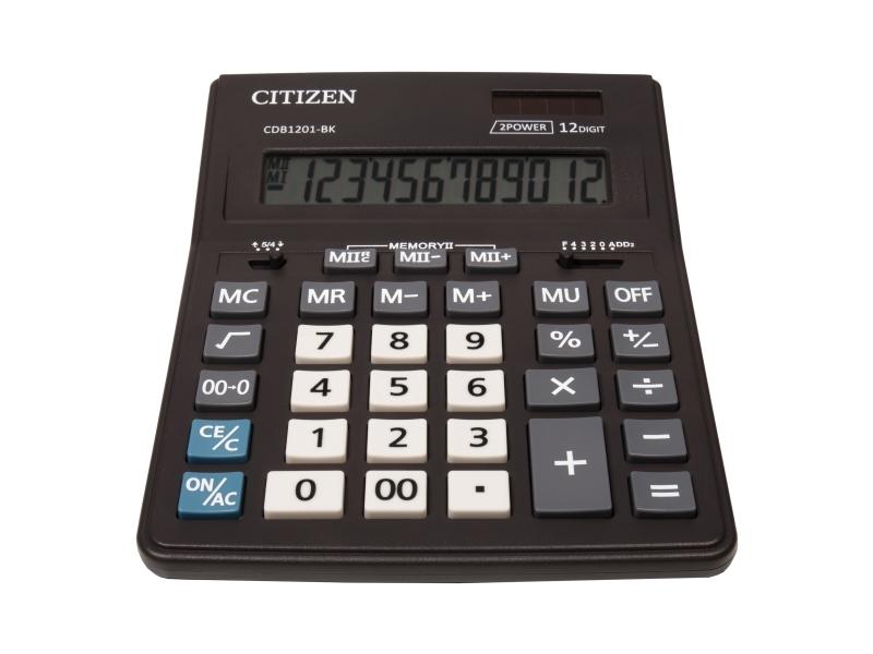 Citizen Cdb1201 Bk  Lomme  Grunnleggende  12 Sifre  1 Linjer  Batteri Solcelle  Sort fra Citizen