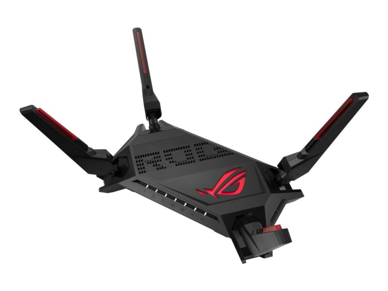 Asus Rog Rapture Gt Ax6000   Trådløs Ruter 4 Portssvitsj   1gbe  2.5gbe   Wi Fi 6   Dobbeltbånd fra Asus