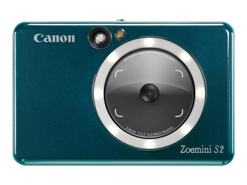 Canon Zoemini S2   Digitalkamera   Kompakt Med øyeblikkelig Bildeskriver   8.0 Mp   Bluetooth  Nfc   Sjøgrønn fra Canon