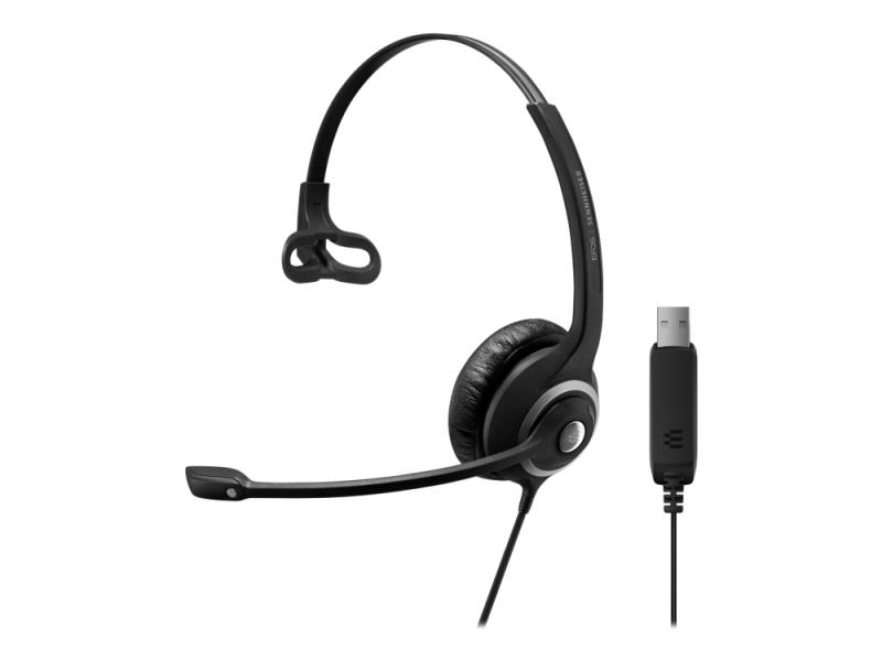 Epos Impact Sc 230 Usb   200 Series   Hodesett   On Ear   Kablet   Usb   Svart  Sølv fra Sennheiser