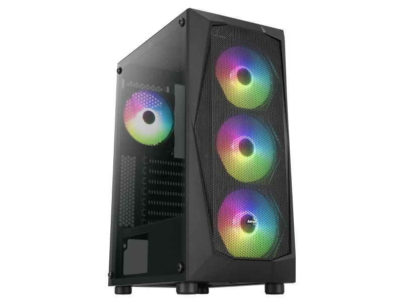 Aerocool Falcon A Bk V2  Pc  Sort  Atx  Micro Atx  Mini Itx  Abs  Spcc  Stål  15 7 Cm  29 Cm fra Aerocool