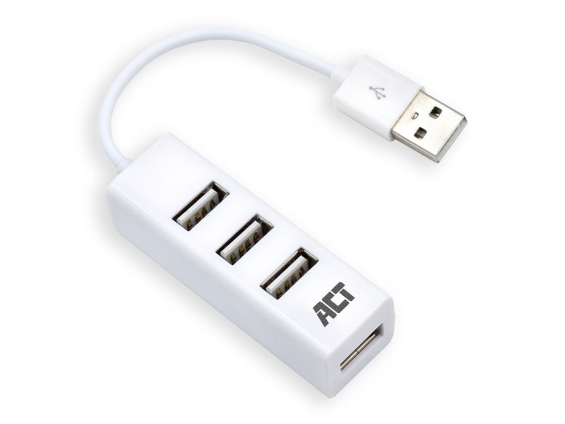 Act Ac6200 Interface Hub Usb 2.0 480 Mbit S Hvit  Ac6200  fra Act