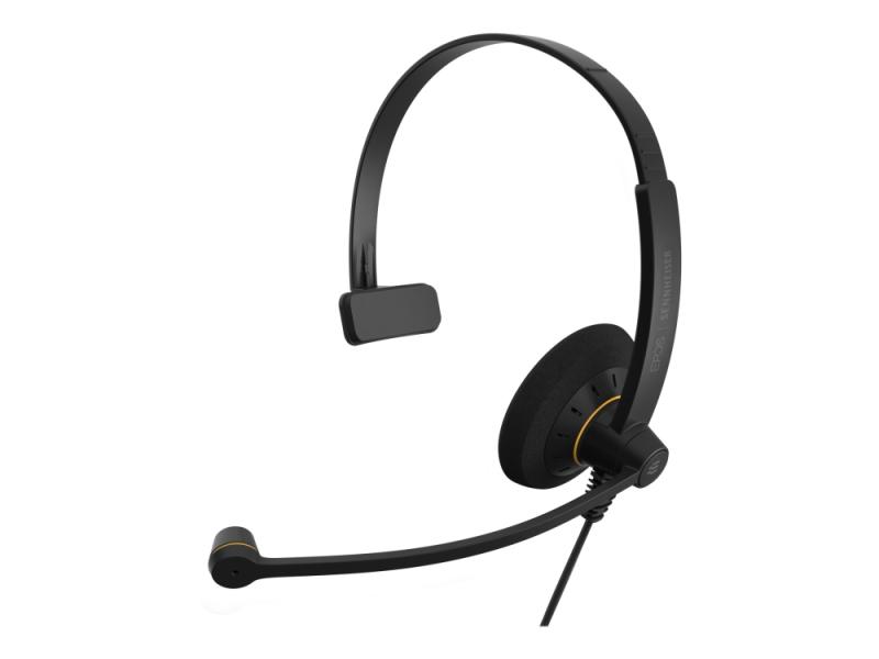 Epos Impact Sc 30 Usb Ml   Hodesett   On Ear   Kablet   Usb   Svart Med Oransje Fargefremhevinger fra Sennheiser