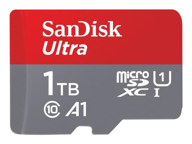Sandisk Ultra   Flashminnekort  Microsdxc Til Sd Adapter Inkludert    1 Tb   A1   Uhs Class 1   Class10   Microsdxc Uhs I fra Sandisk
