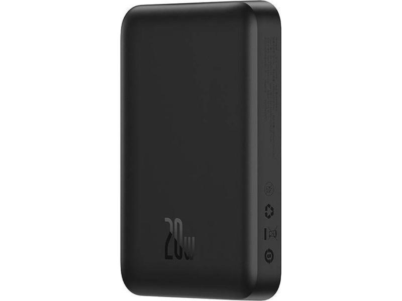 Baseus Magnetic Mini  10000 Mah  Trådlös Laddning  20 W  Svart fra Baseus