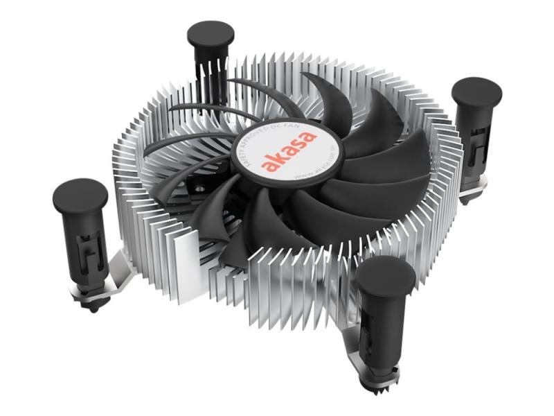 Akasa Ak Cc6601ep01   Prosessorkjøler   Mini Itx    For: Lga1700    Aluminium   75 Mm fra Akasa