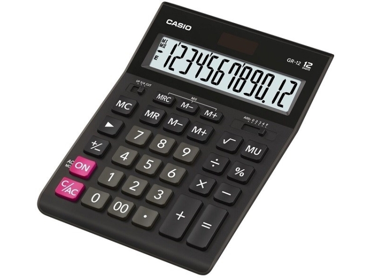 Bordkalkulator Casio Gr 12  155 X 209 X 35 Mm  Sort Sp. fra Casio