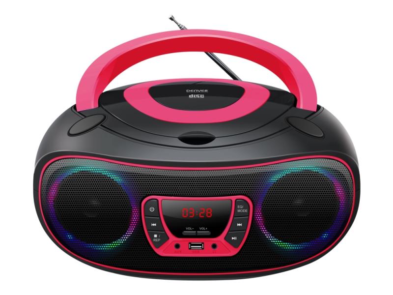 Denver Tcl 212bt   Boomboks   4 Watt   Rosa fra Denver