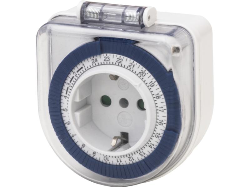 Airam Timer Ip44  24h  Lang Plugg fra Airam