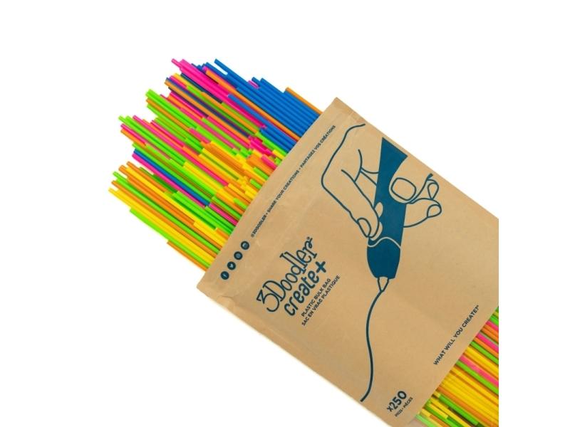 3doodler Filament Create+ & Pro+ 250 Pla"neon Sunset Mix"  250 Stykker  2 G fra 3doodler
