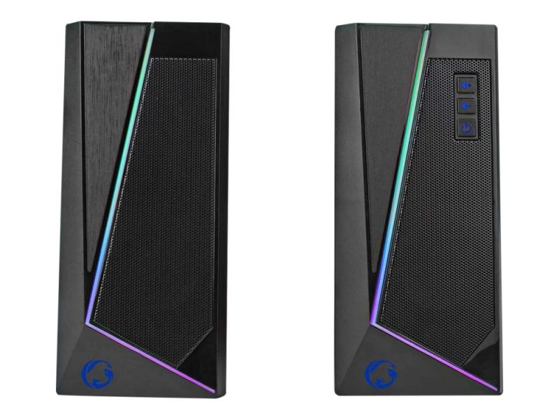 Nedis Gaming Gspr31020bk   Høyttalere   For Pc   2.0 Kanal   6 Watt   Svart fra Nedis