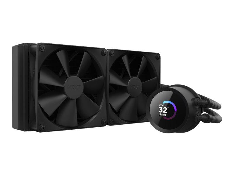 Nzxt Kraken 240   Væskekjølesystem For Prosessor    For: Am4  Tr4  Strx4  Lga1200  Lga1700  Am5  Lga115x Socket    Kobber   120 Mm   Matt Svart fra Nzxt